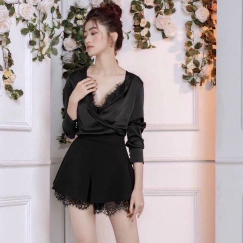 Chân Váy Viền Ren cực dễ phối đồ