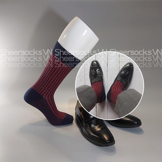 Tất cotton họa tiết Houndstooth