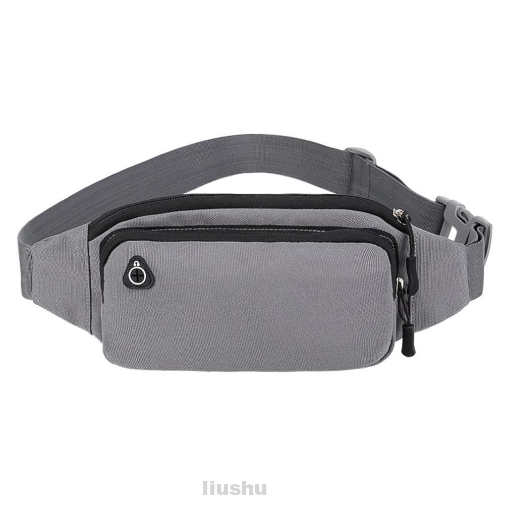 Men Women Traveling Camping Climbing Cycling Jogging Zipper Front Pocket Outdoor Sports Adjustable Belt Waist Bag