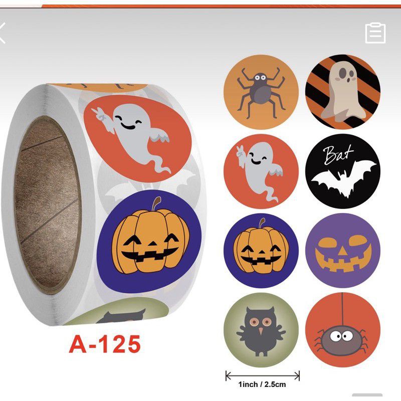 Sticker cuộn Halloween