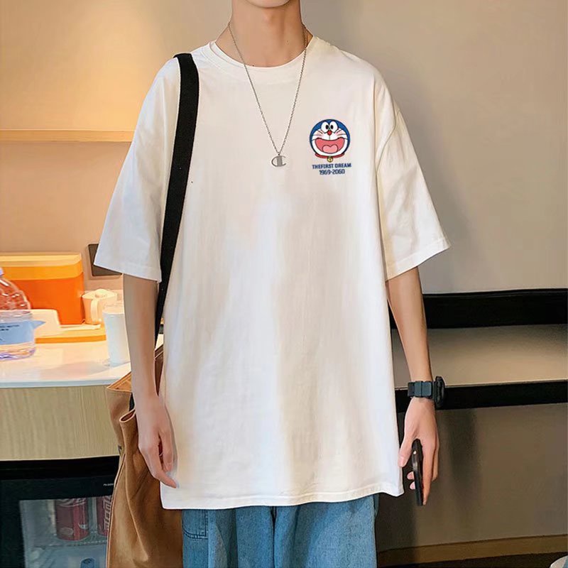 Áo Thun Tay Ngắn Dáng Rộng In Họa Tiết Hoạt Hình Dingdang Thời Trang Cho Nam Và Nữ M-8XL