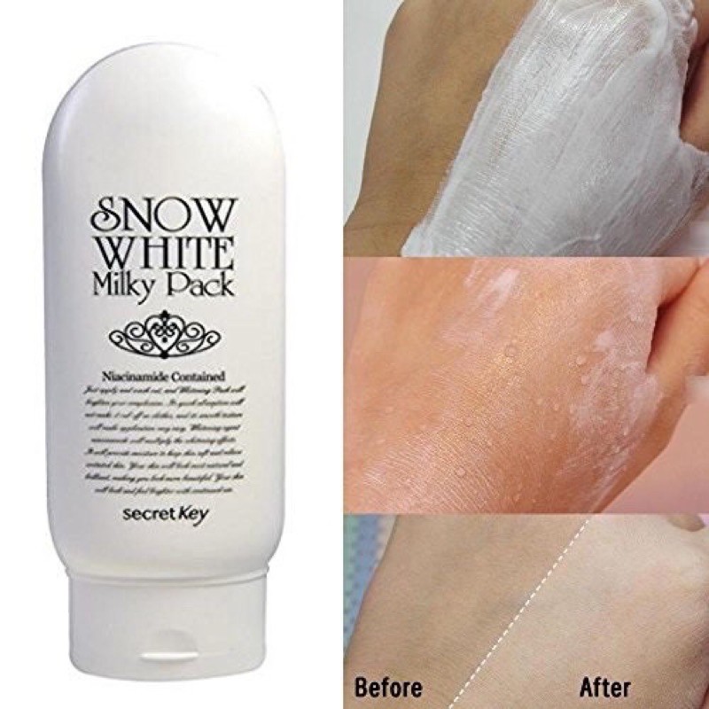 Kem ủ trắng Secret Key Snow White Milky Pack
