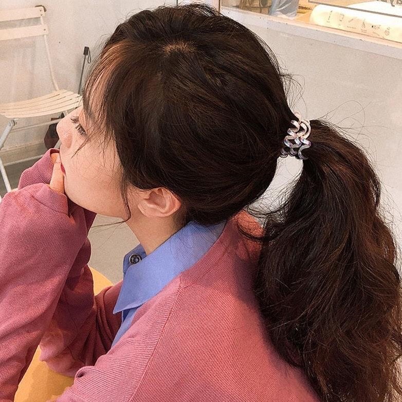 Dây buộc tóc lò xo óng ánh siêu yêu DBT85