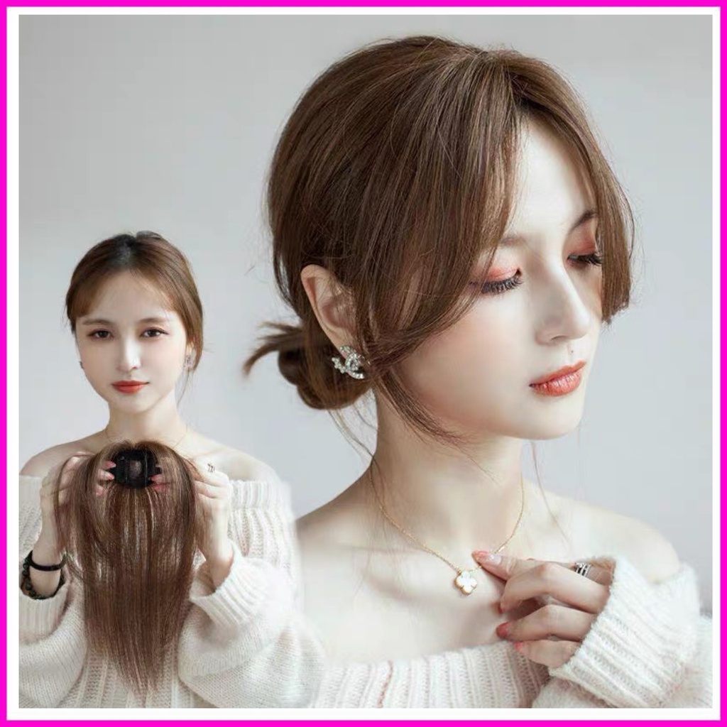 Tóc Giả Hai Mái Phủ Đỉnh 3D như Tóc thật, loại không mái