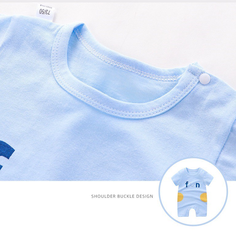 [6 MẪU] Bộ body cotton ngắn tay cho bé sơ sinh 0-15 tháng CTF091 - Màu: Nhiều màu