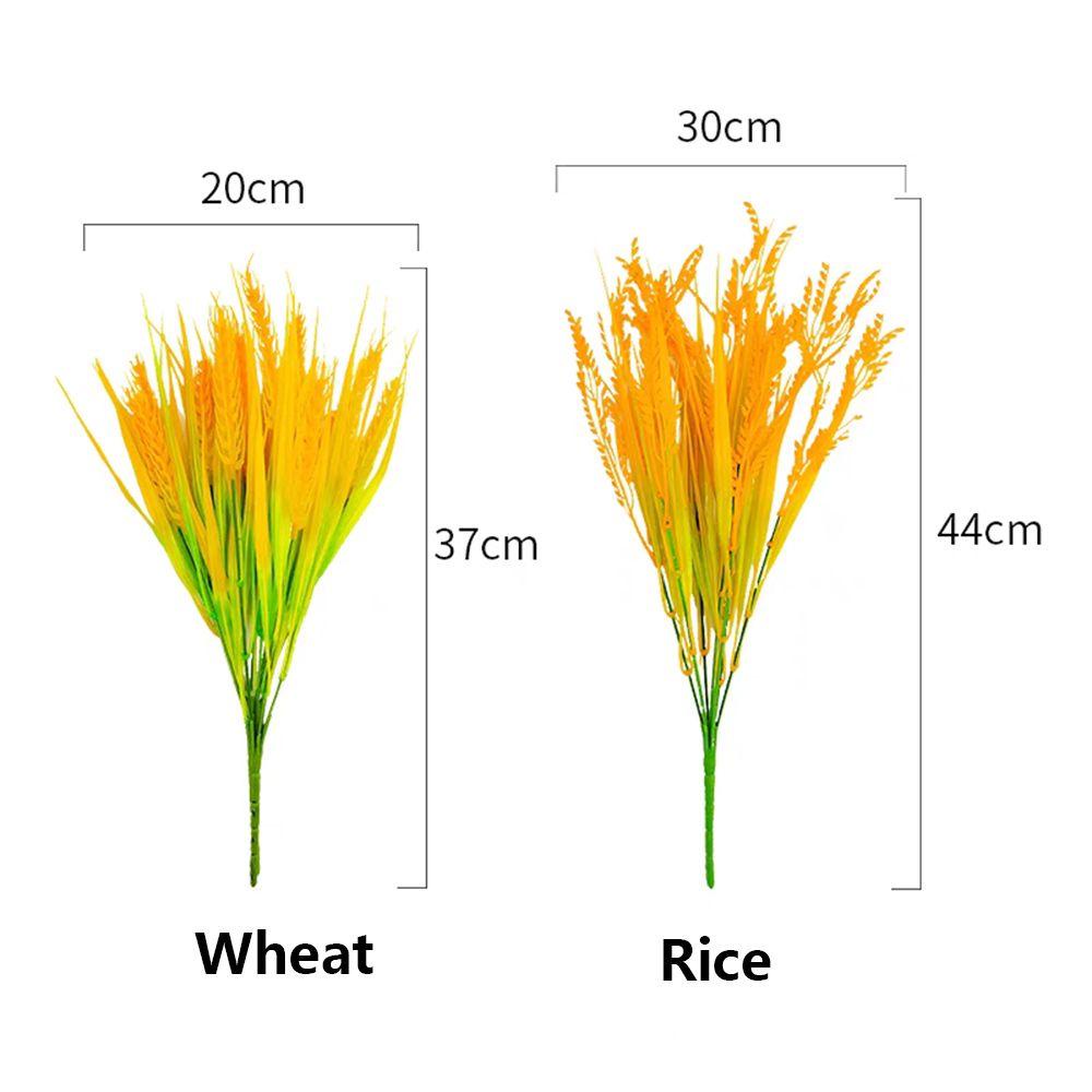 Bộ 2 Chiếc Bông Tai Nhựa Lúa Mì Trang Trí Nhà Cửa Phong Cách Đồng Quê|Cỏ Lúa Mì Giả Hoa