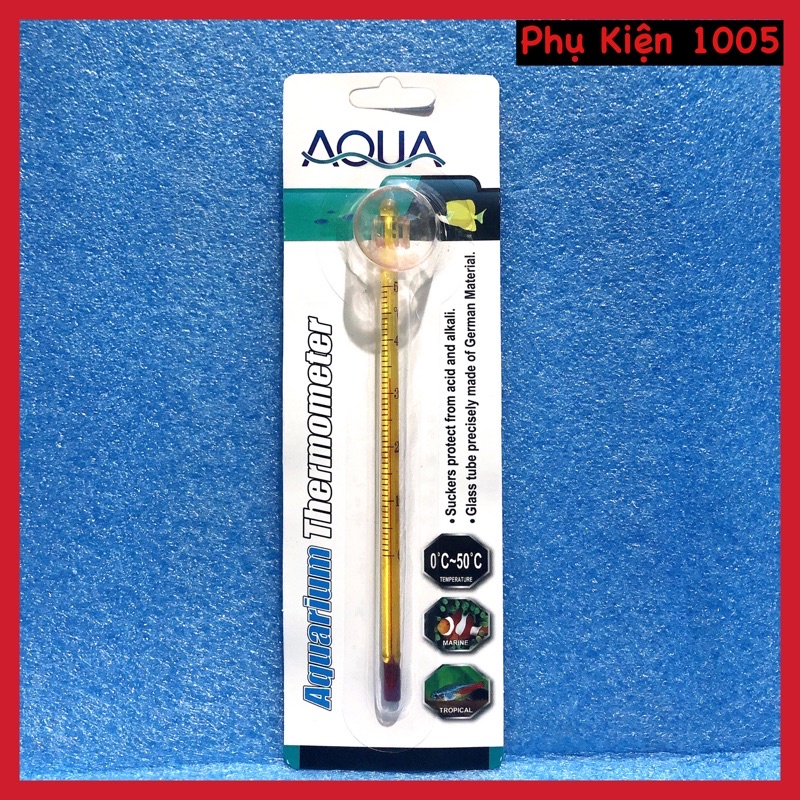 Nhiệt Kế Thuỷ Ngân Hút Thành Bể Cá AQUA