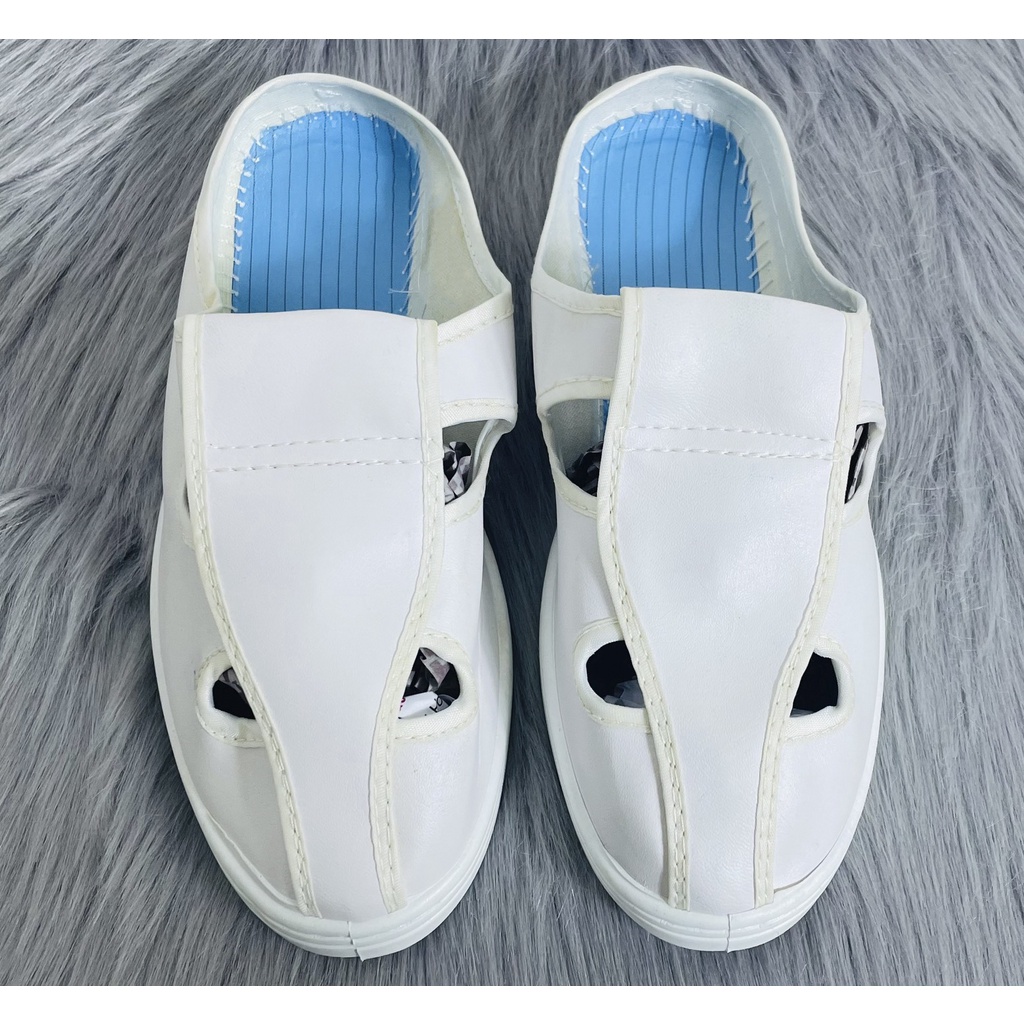 Giày Phòng Sạch 4 Lỗ Chống Tĩnh Điện, Thông Thoáng
