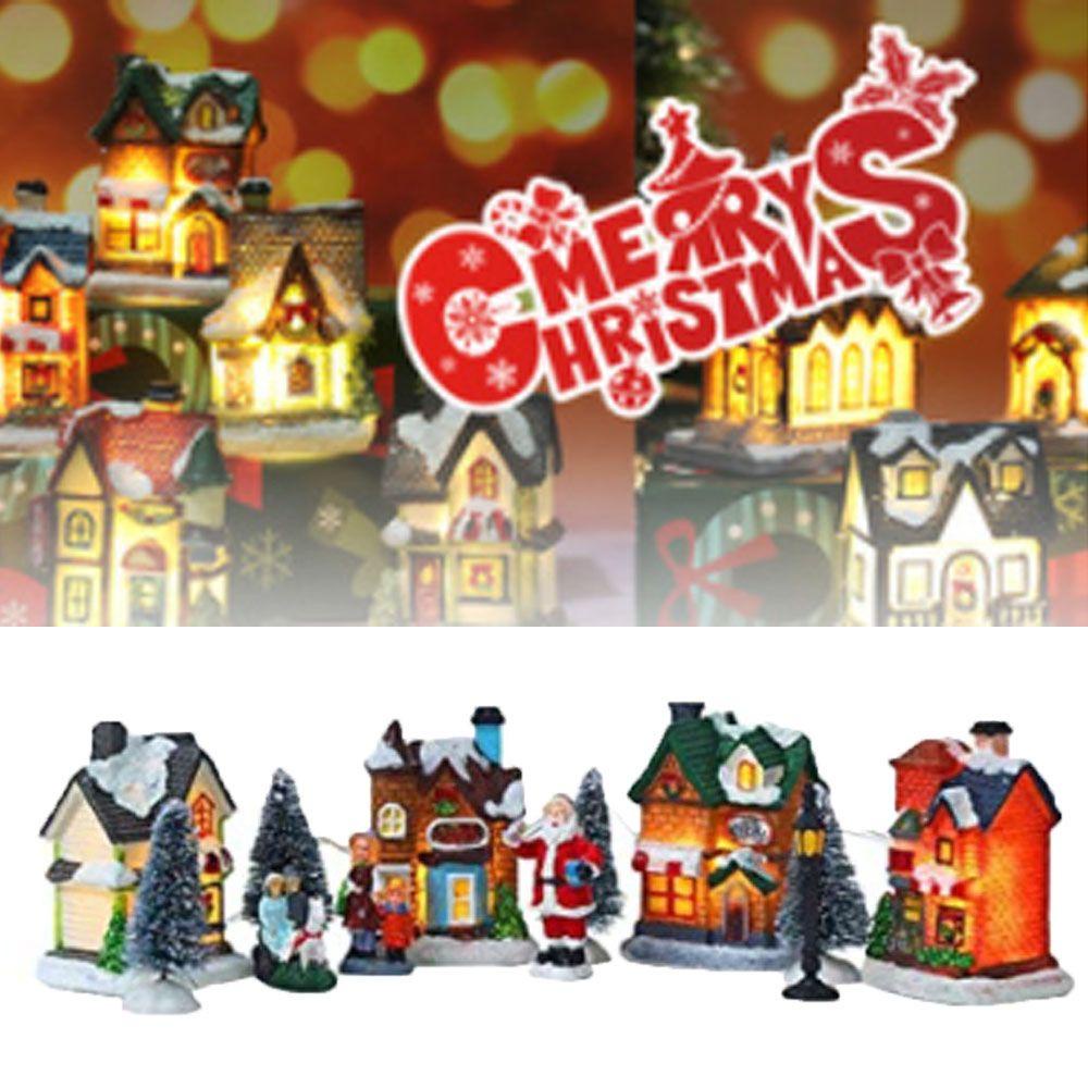 CONOPERY Mô Hình Giáng Sinh Bằng Nhựa Resin Trang Trí Nhà Cửa