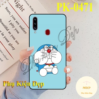 Ốp lưng SamSung A20s - Ốp dẻo đen in hình Mèo Mập Doraemon