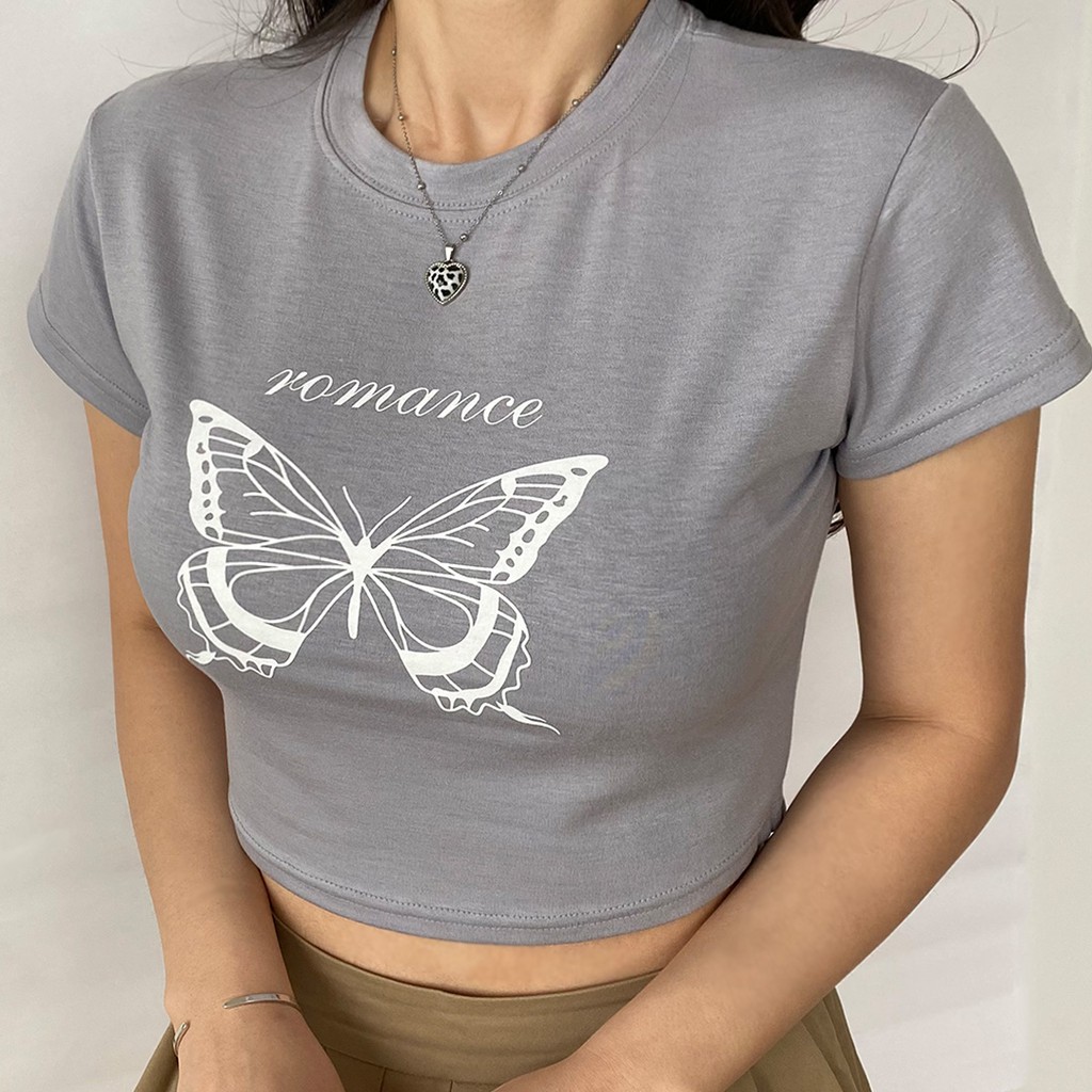 [Restock] Áo croptop hình con bướm | BigBuy360 - bigbuy360.vn