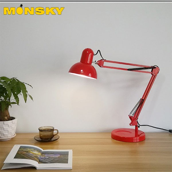 Đèn bàn MONSKY DPX06 95cm - Hàng chuẩn tặng kèm chân kẹp và bóng LED 5w