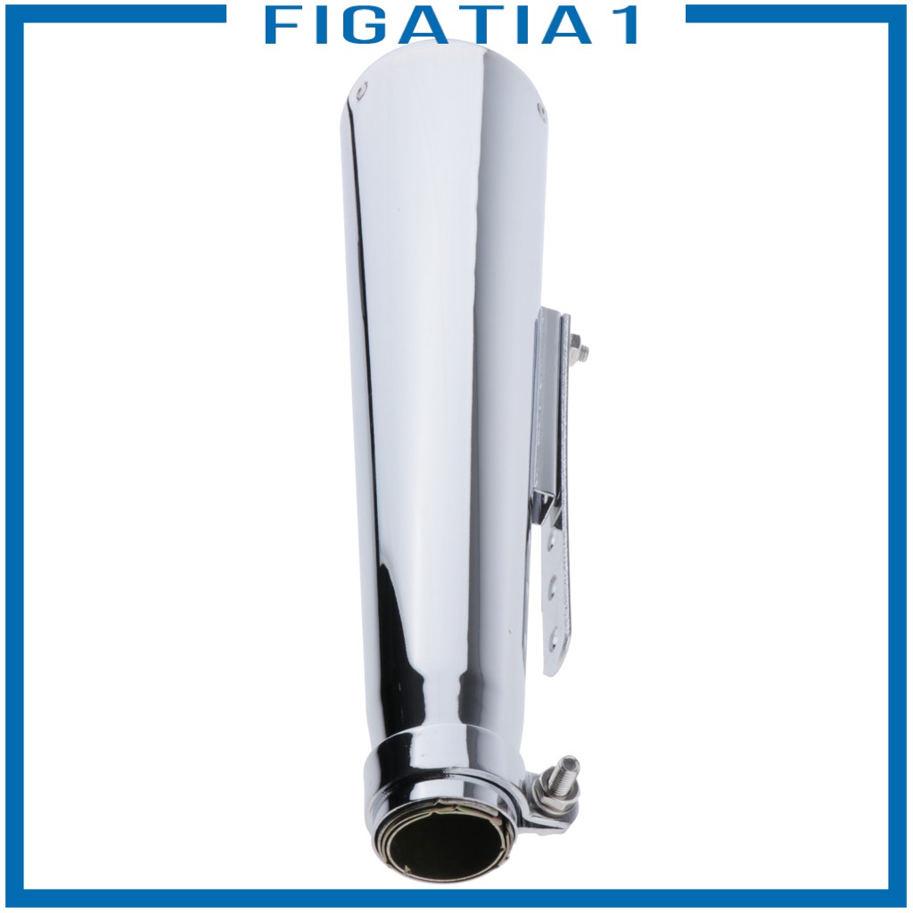 Ống Xả Khí Thải Có Giá Đỡ Trượt Cho Xe Mô Tô Cafe Racer figatia1