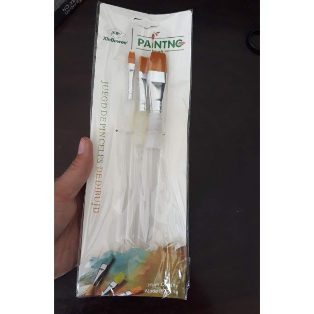 Set 3 cọ vuông