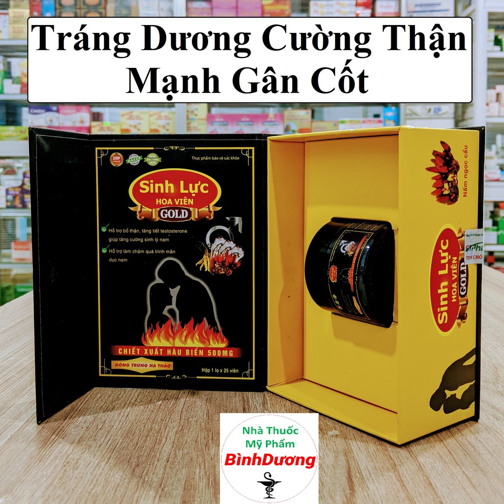 Viên uống Tăng Sinh Lý Nam 💪 Chính Hãng 💪 Sinh Lực Hoa Viên Gold chiết xuất Hàu Biển, Nấm Ngọc Cẩu tăng sinh lực nam