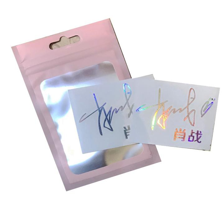 Chữ kí sticker Tiêu Chiến Trần Tình Lệnh Ma Đạo Tổ Sư holo bóng dán điện thoại Vương Nhất Bác