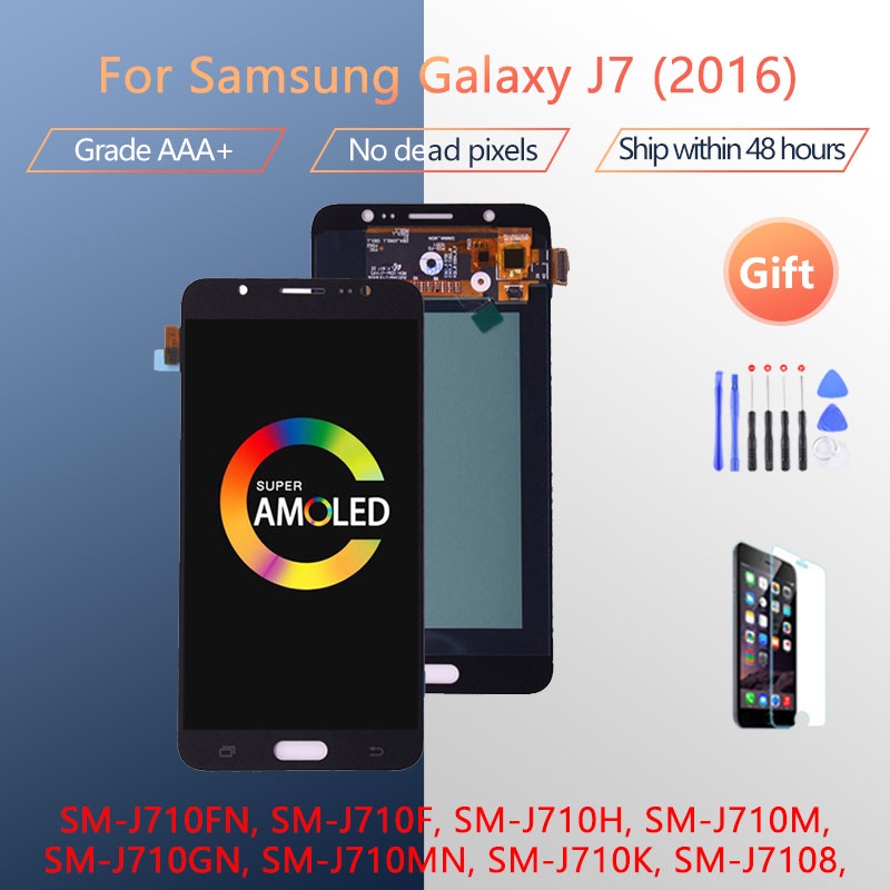 Amoled LCD Cho Samsung Galaxy J7 2016 J710 Màn Hình LCD Và Bộ Số Hóa Màn Hình Cảm Ứng SM-J710F J710M