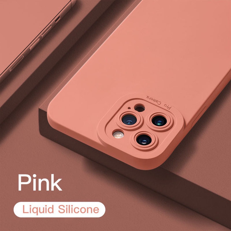 Ốp Điện Thoại Màu Trơn Chống Sốc Bảo Vệ Mắt Cho iPhone 11 XS Max XR 8 7 6s Plus SE