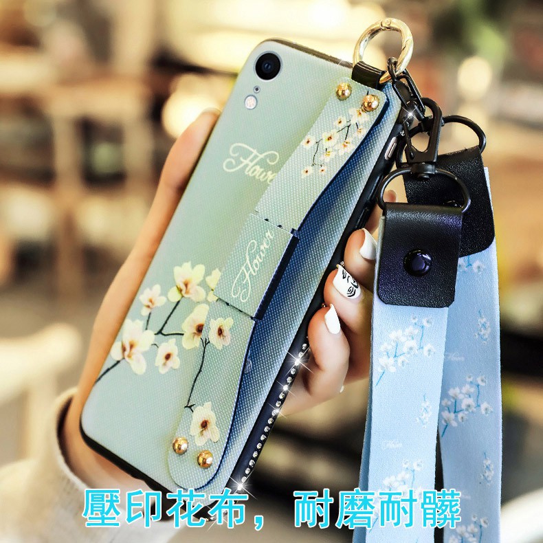 Ốp Lưng Viền Đính Đá Có Dây Đeo Tay Cho Xiaomi Note 10 Max 3 Max 2 Max Note 3 2 3