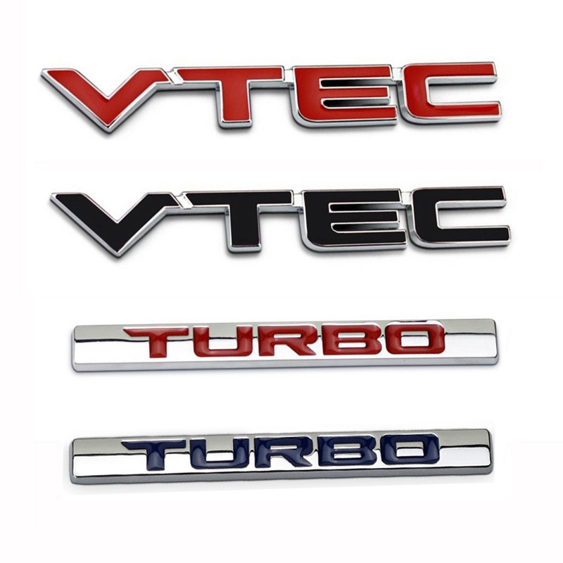 Logo Kim Loại Dán Trang Trí Xe Ô Tô Honda 2.4 210 220 370 Gk5 Vtec Turbo Vti Vti-S Awd