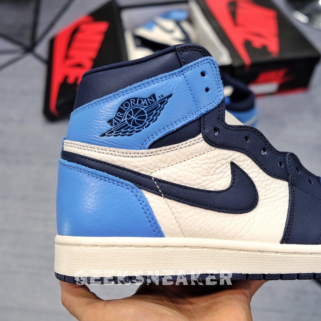 [GeekSneaker] Giày Jordan 1 Retro High Obsidian UNC - Nguyên Bản &quot; SC &quot;