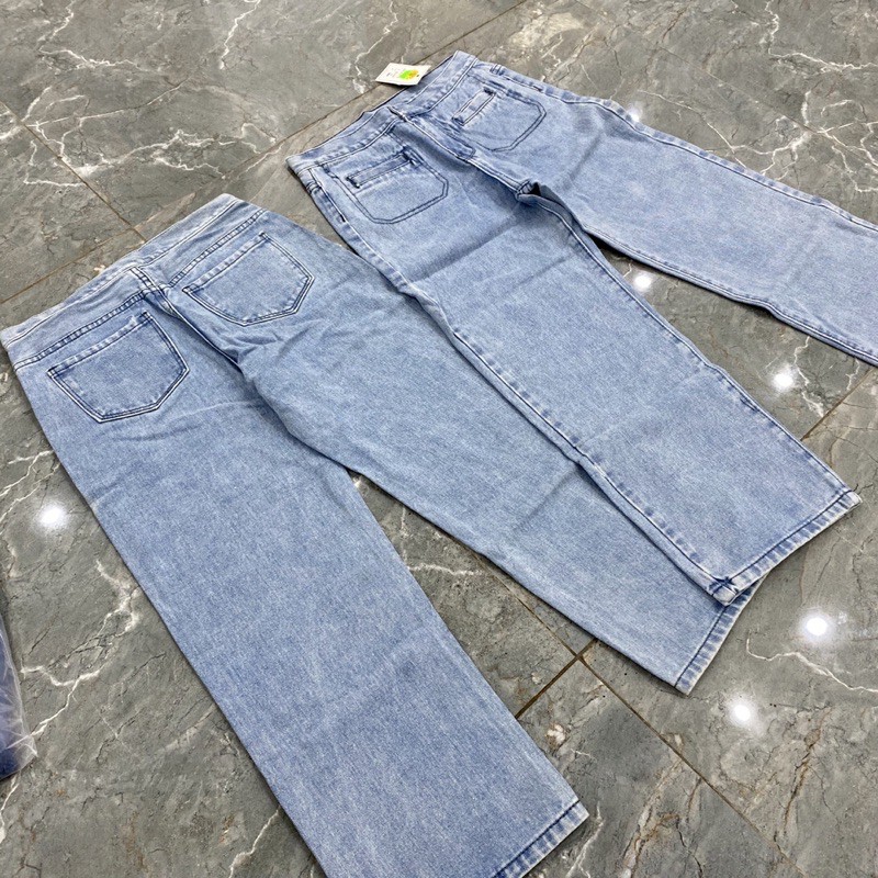 [Mã FAMAYWA giảm 10K đơn 50K] Quần bò suông 2 túi trước hót trend | BigBuy360 - bigbuy360.vn