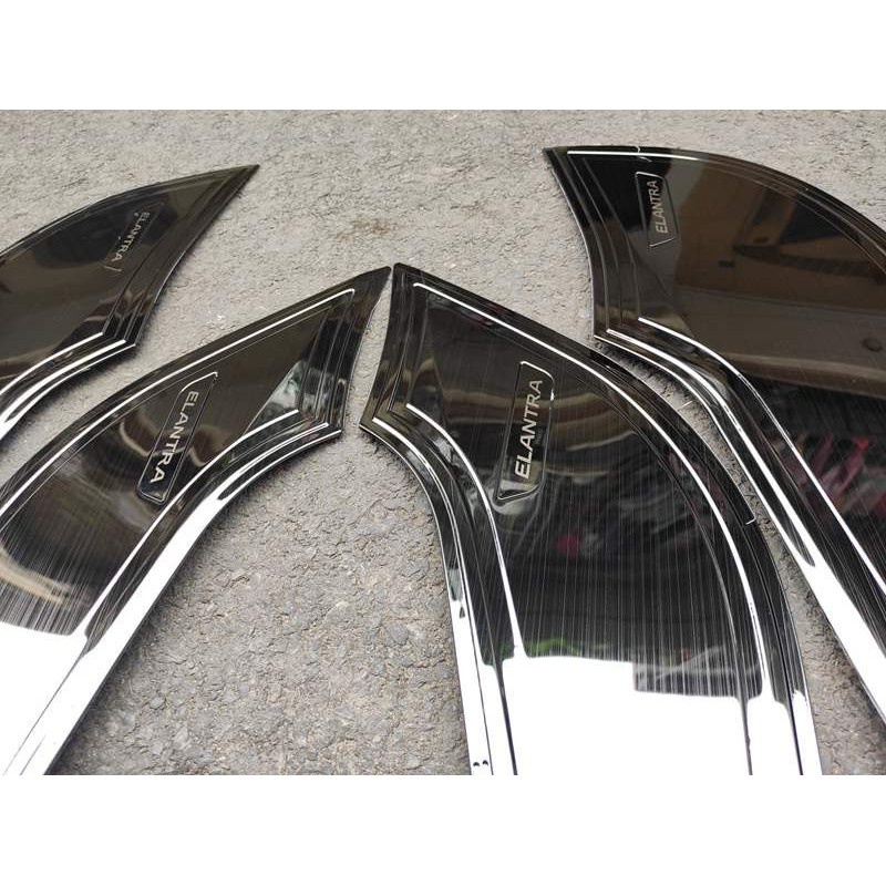 Ốp chống xước Tapli cánh cửa xe Huyndai Elantra 2016 - 2017- 2018- 2019- 2020- 2021- 1 bộ 4 chiếc Hàng titan cao cấp