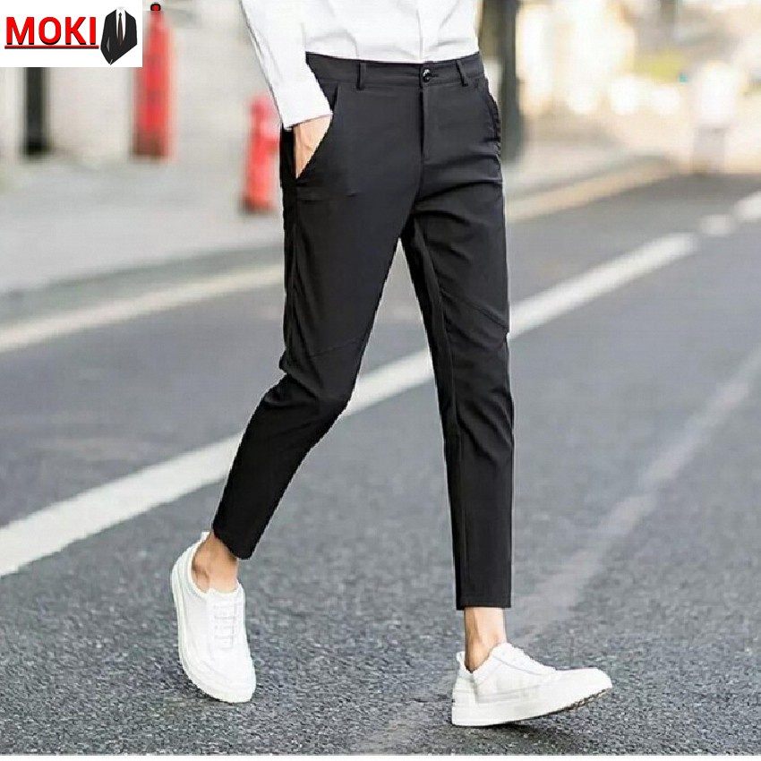 Quần tây nam MOKI chất vải lụa mềm mịn dáng ôm, co giãn 4 chiều dáng ôm body chống nhăn , chống xù tuyệt đối. - HÀNG MỚI