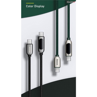 Cáp sạc nhanh C to C 100W Baseus Display Fast Charging Data Cable