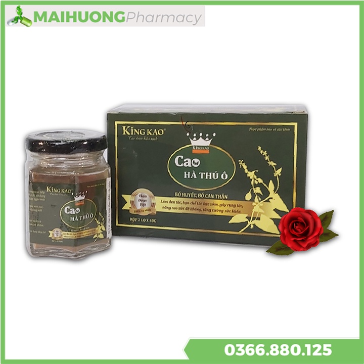 Cao Hà Thủ Ô KingKao - Đen Râu Tóc, Bổ Can Thận