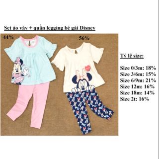 Set áo váy quần legging Bé gái Disney