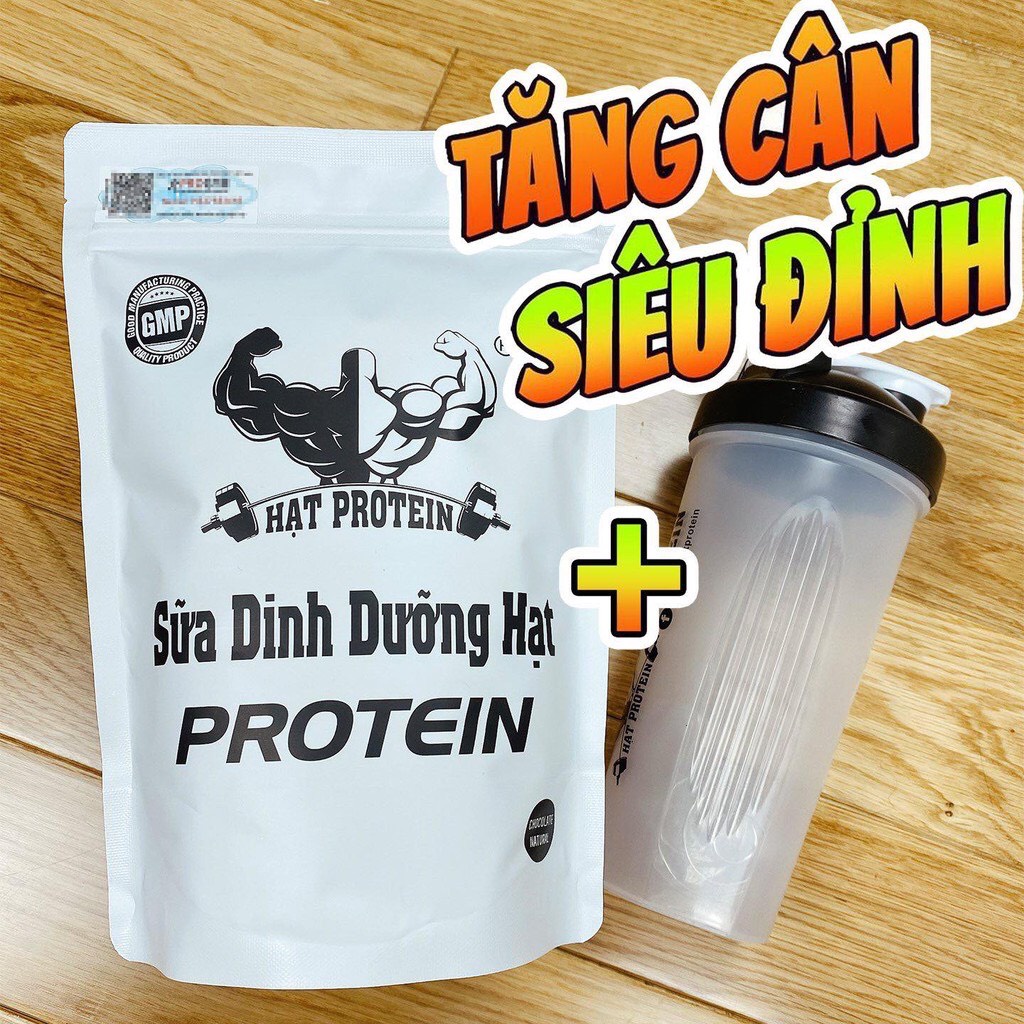 (COMBO 4 + tặng 1 túi) Sữa Tăng cân Tăng cơ Hạt Protein + Quà tặng