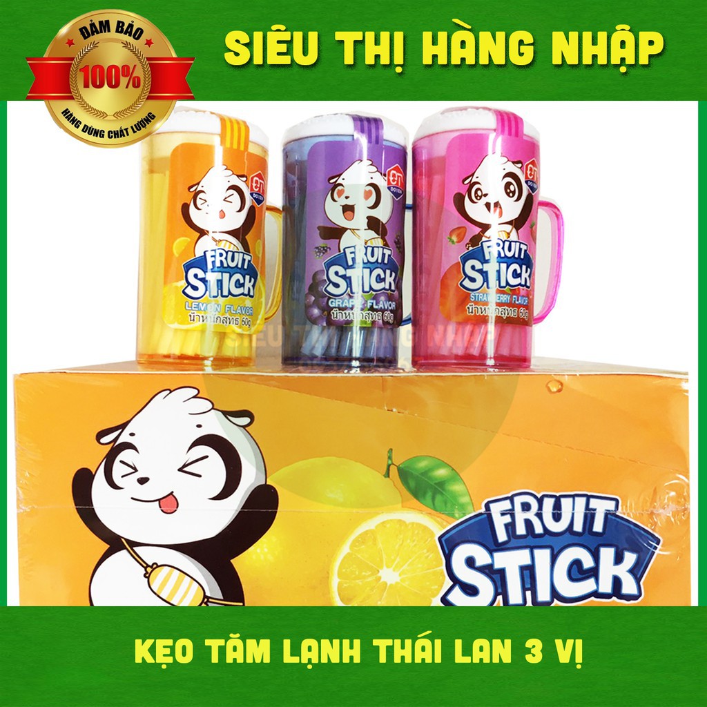 Kẹo tăm lạnh hình que kem Doten Thái Lan - Candy Stick đủ vị trái cây thơm ngon (ăn vặt trở về tuổi thơ)
