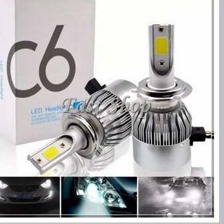 Bộ 2 Đèn Pha Led Cob C6 H4 36w - 3800lm Hi L Siêu Sáng Cho Xe Hơi