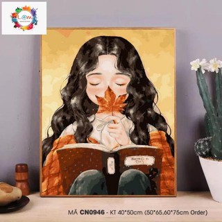 Tranh tô màu theo số sơn dầu GIÁ SALE