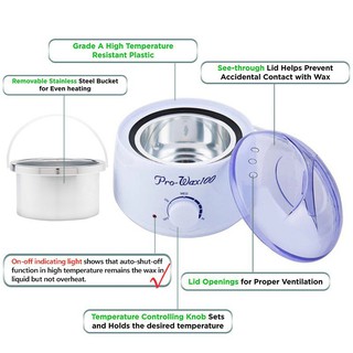 Máy wax lông sử dụng nhiệt độ