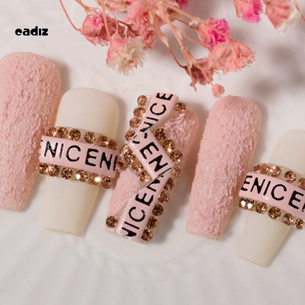 [Hàng mới về] Hộp 12 cái nhãn dán trang trí móng nghệ thuật hình chữ cái tiếng Anh lấp lánh bằng nhựa lâu trôi