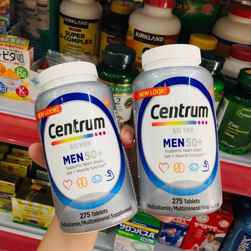 Viên Uống Bổ Sung Multivitamin Cho Nam Trên 50 Tuổi Centrum For Men 50+