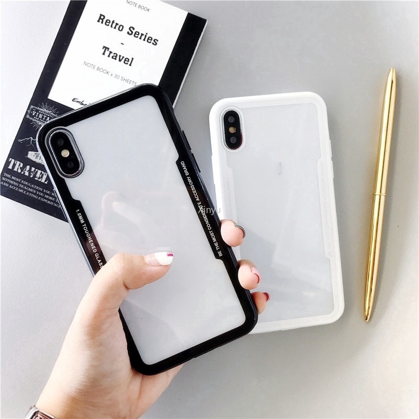 Ốp Điện Thoại Tpu + Acrylic Chống Sốc Cho Iphone 6 7 8 Plus X Xs Xr Xsmax 11 Pro Promax