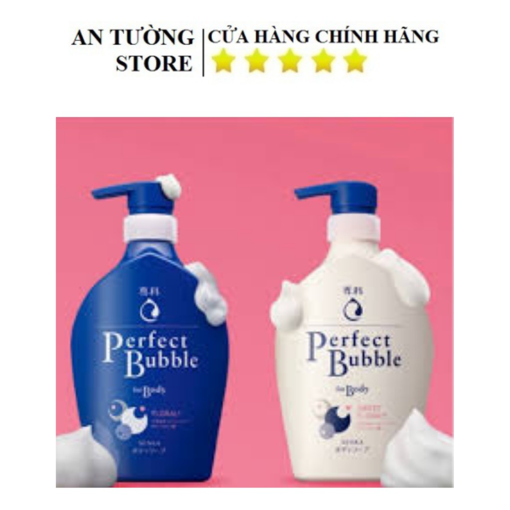 Sữa tắm dưỡng ẩm hương hoa Senka Perfect Bubble for Body Sweet Floral +