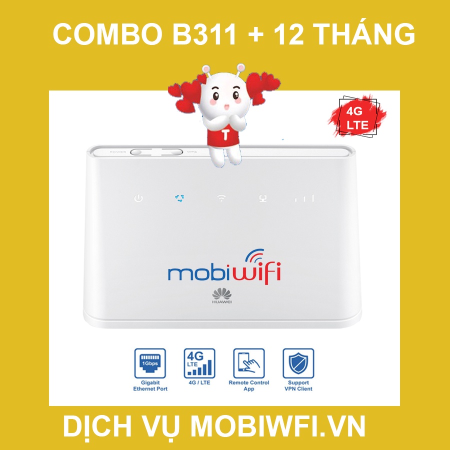 COMBO Mobiwifi của Mobifone - Thiết bị WIFI 4G " Cáp Quang Không Dây "