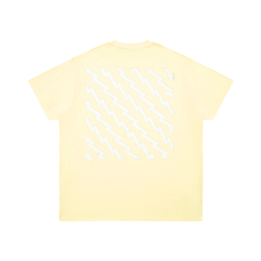 5THEWAY® /ZIGZAG/ SQUARE TEE™ in LEMON ICING aka Áo Thun Tay Ngắn Màu Vàng