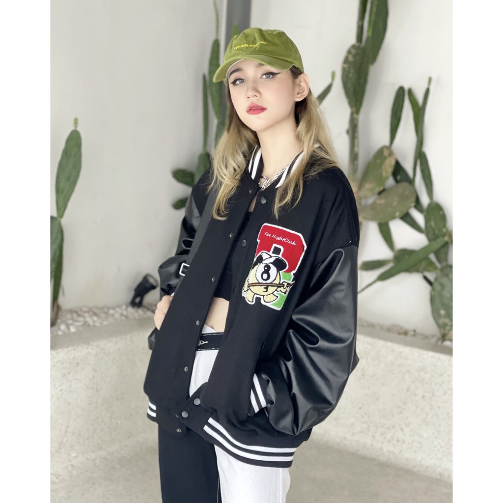 ÁO KHOÁC VARSITY PHỐI DA BY REE,