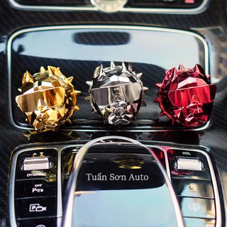 Nước hoa cao cấp cài cửa gió điều hòa ô tô đầu chó pitbull dung tích 10ml