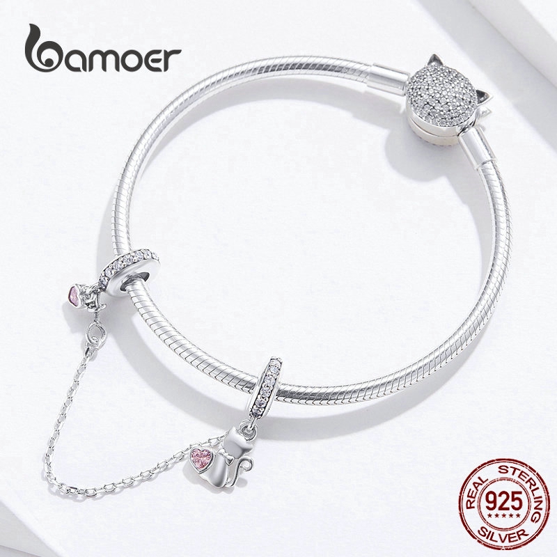 Phụ kiện trang trí dây chuyền/ vòng tay Bamoer SCC1233 thiết kế hình thú cưng xinh xắn thời trang