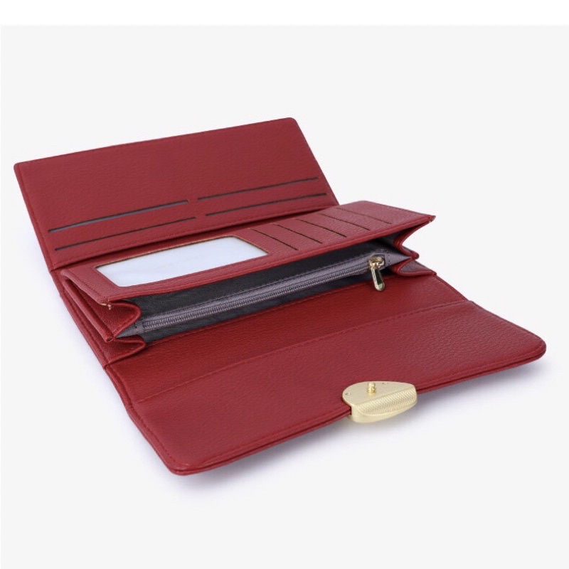 Sale ví nữ dài cao cấp gập khóa bấm đẹp thời trang nhiều ngăn cầm tay ROSE