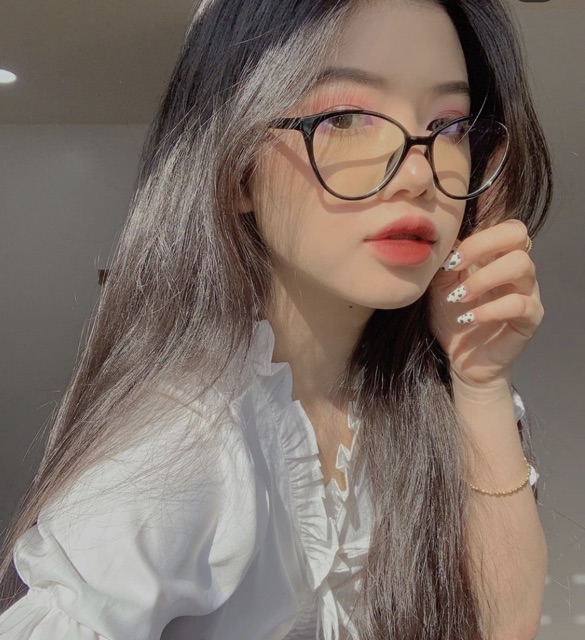 Kính mắt mèo retro hàn quốc [Hình thật]