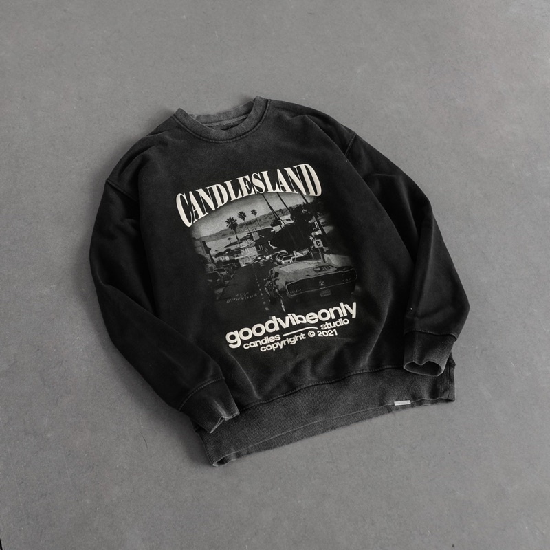 Áo nỉ có mũ và sweater loang màu Goodvibe 2.0 Candles Studio