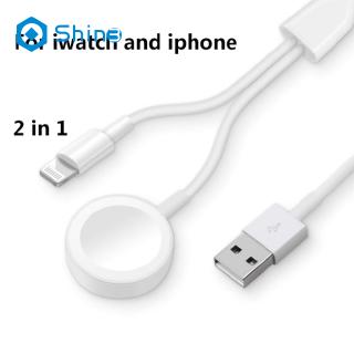 Đế Sạc Không Dây 2 Trong 1 Cho Đồng Hồ Thông Minh Apple Watch Series 1 2 3 4