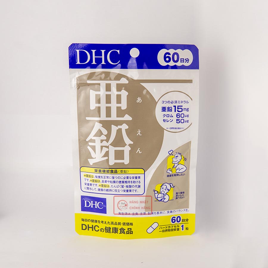 Viên uống bổ sung kẽm DHC ZINC tăng cường hệ miễn dịch Nhật Bản 60 ngày